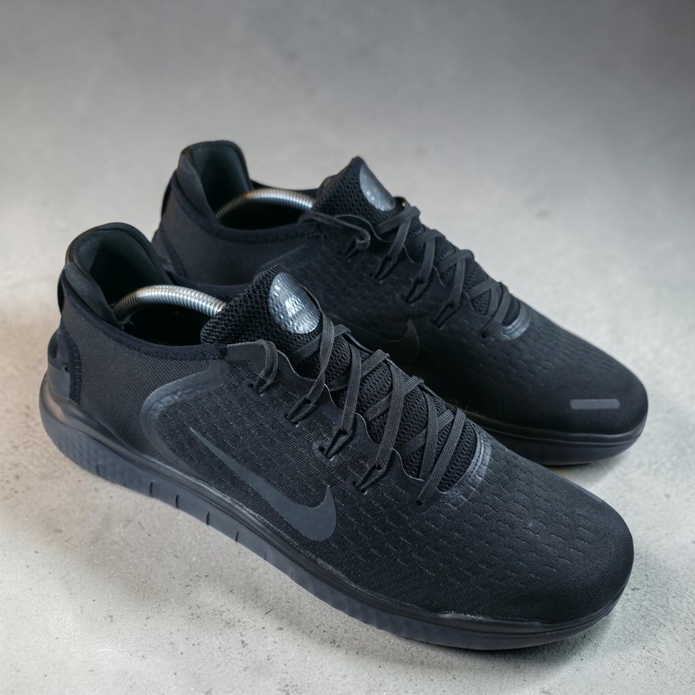 Nike Free RN 2018 Mens 13 Sneakers Triple Black 942836-002 *Read Desc.